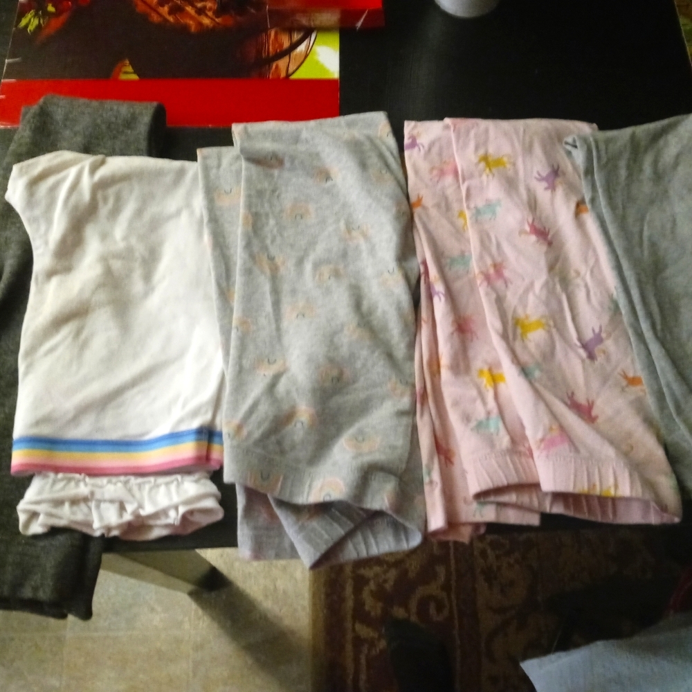 Girls leggings lot 6 pairs